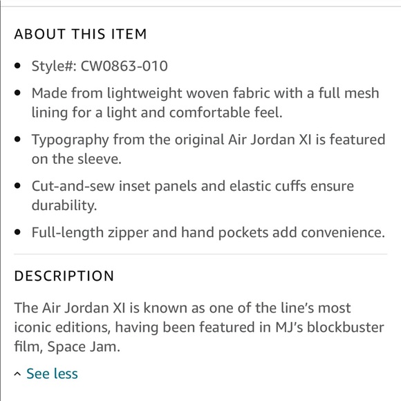 Jordan Legacy AJ11 lightweight jacket 💕 - Picture 7 of 7